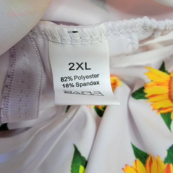 GEMAN Women's Retro High Waisted Bathing Suit Printed Two Pieces size XX-L NEW - Picture 8 of 16